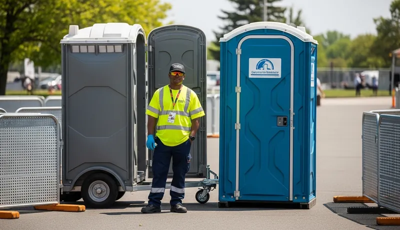 Palm Bay Porta Potty Delivery Truck and Dimensions